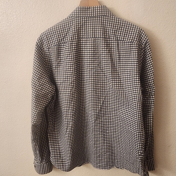 UNTUCKit Blu Gibbston Slim Fit 100% Cotton Button Down Dress Shirt Mens Large - Picture 7 of 7